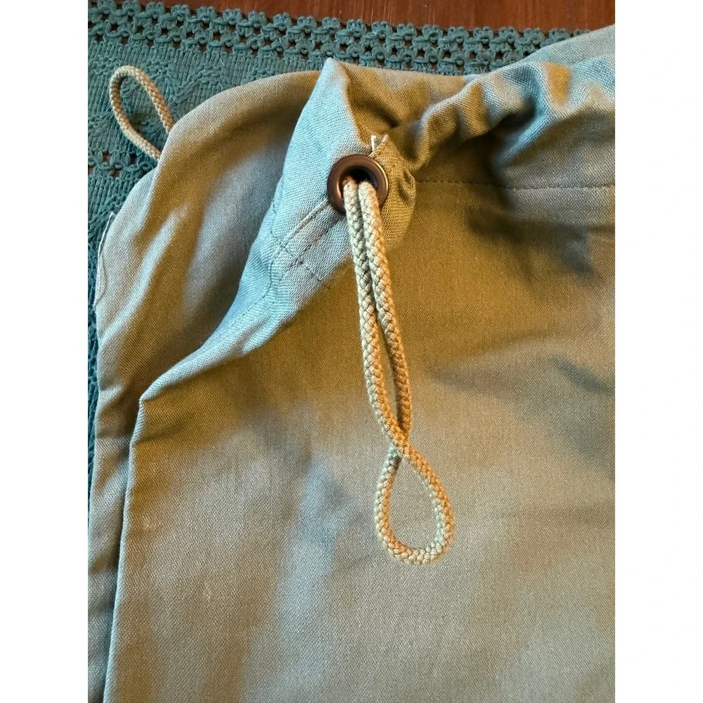 US Military Surplus Laundry Bag Olive Drab Green Canvas Drawstring Barracks Bag